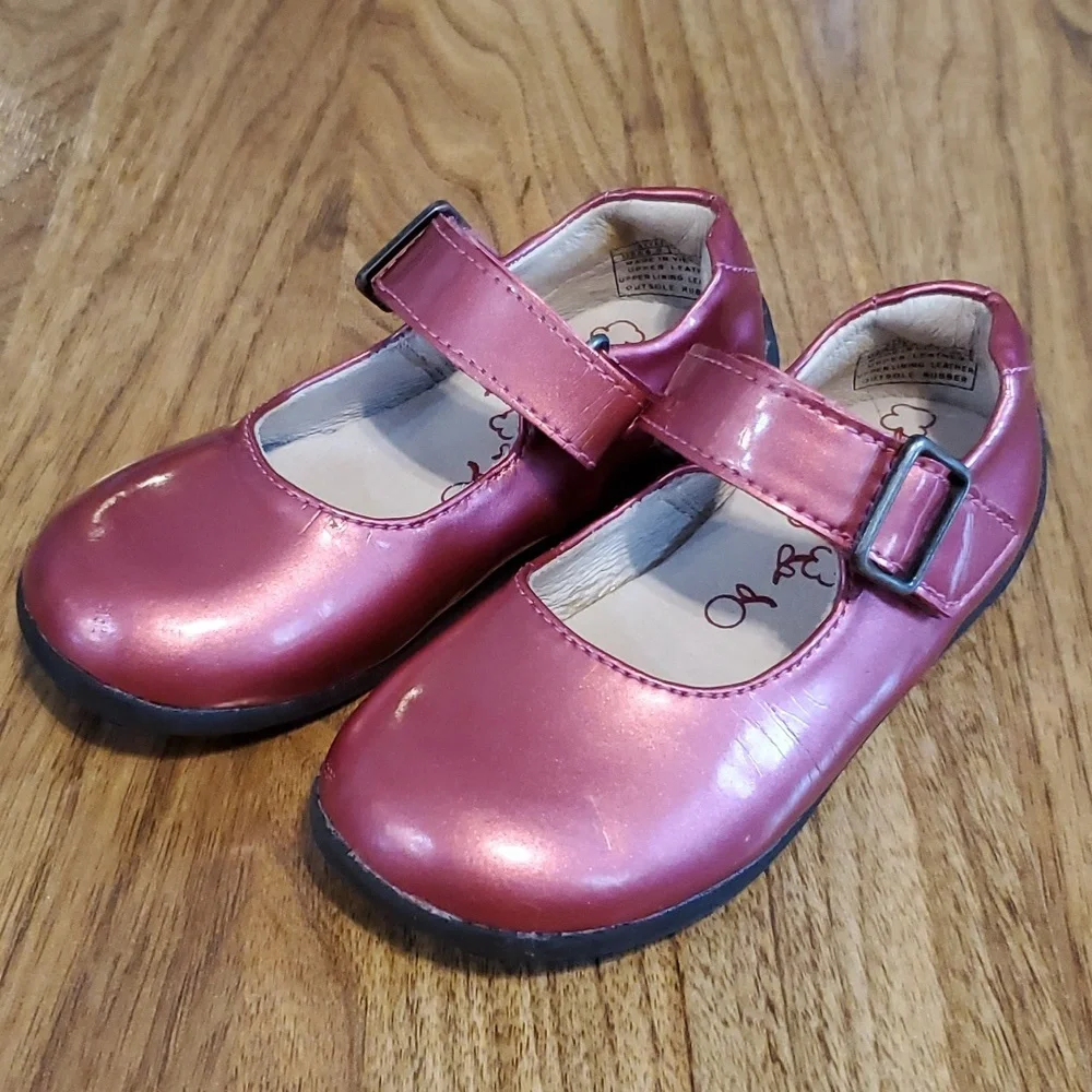 Umi Cassie Sorbet Baby Girl Walker Patent Leather Mary Jane Size 6.5 Pink